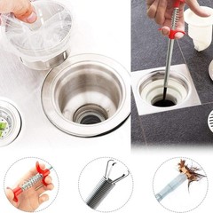 116&Prime; Drain Snake & 4-Claw Flexible Grabber Tool for Sink, Shower, Bathtub Drain