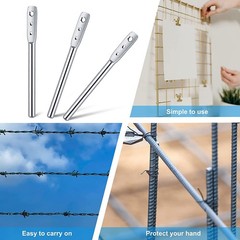 4PCS 3 Hole Wire Bender Steel Multifunctional High Tensile Wire Twisting Tool