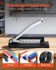 Heavy Duty Ferrule Hose Crimper, Standard Bench Hose Crimping Tool with 100Pcs F