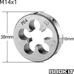 X 1 Tap and Die Set, x 1.0 Machine Thread Tap and Round Die Right Hand