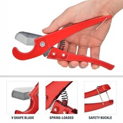 Pex Tubing Cutter for 1/8,1/4, 3/8, 1/2, 3/4-inch up to 1-inch Pipe Red