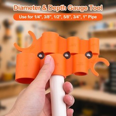 Pipe Deburring Tool Kit,1/4&rdquo; &ndash; 1&rdquo; Depth Gauge Plumbing Tools and 1/8&rdquo; to&hellip;