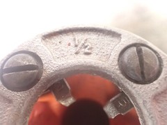 Ridgid 36890 00-R 1/2&Prime; NPT RH Alloy Steel Manual Pipe Threader Die Head (BN42)