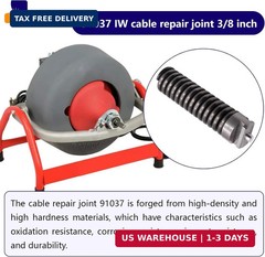 91037 IW Cable Repair Coupling 3/8-Inch Compatible with Drain Cleaning Cable (1)