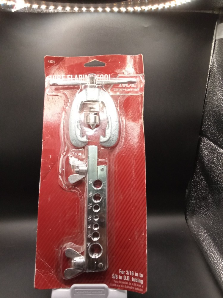 Ace Tube Flaring Tool 45221 3/16 in to 5/8 in O.D. Tubing