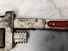 Vintage MAESTRO SUPER 3510 10&Prime; Straight Pipe Wrench &ndash; Forged Steel USA Made