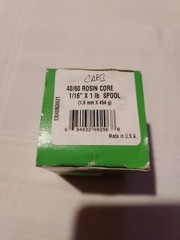 40/60 Rosin Core By Harris, New In Box, 1/16&Prime;&times;1lb.spool, USA