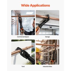 Uimoso 5PCS ProPress Kit with 4 Press Rings 1/2&Prime; to 1-1/4&Prime; & R8 Actuator