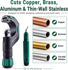 Copper Pipe Cutter, 3/16&Prime;-2&Prime; OD Tubing Cutter Kit | Cuts 3/16&Prime;-2&Prime;, Dark Green