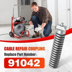 91042 Cable Repair Coupling Fit For RIDGID Drain Cleaner K-380 K-400 K-3800