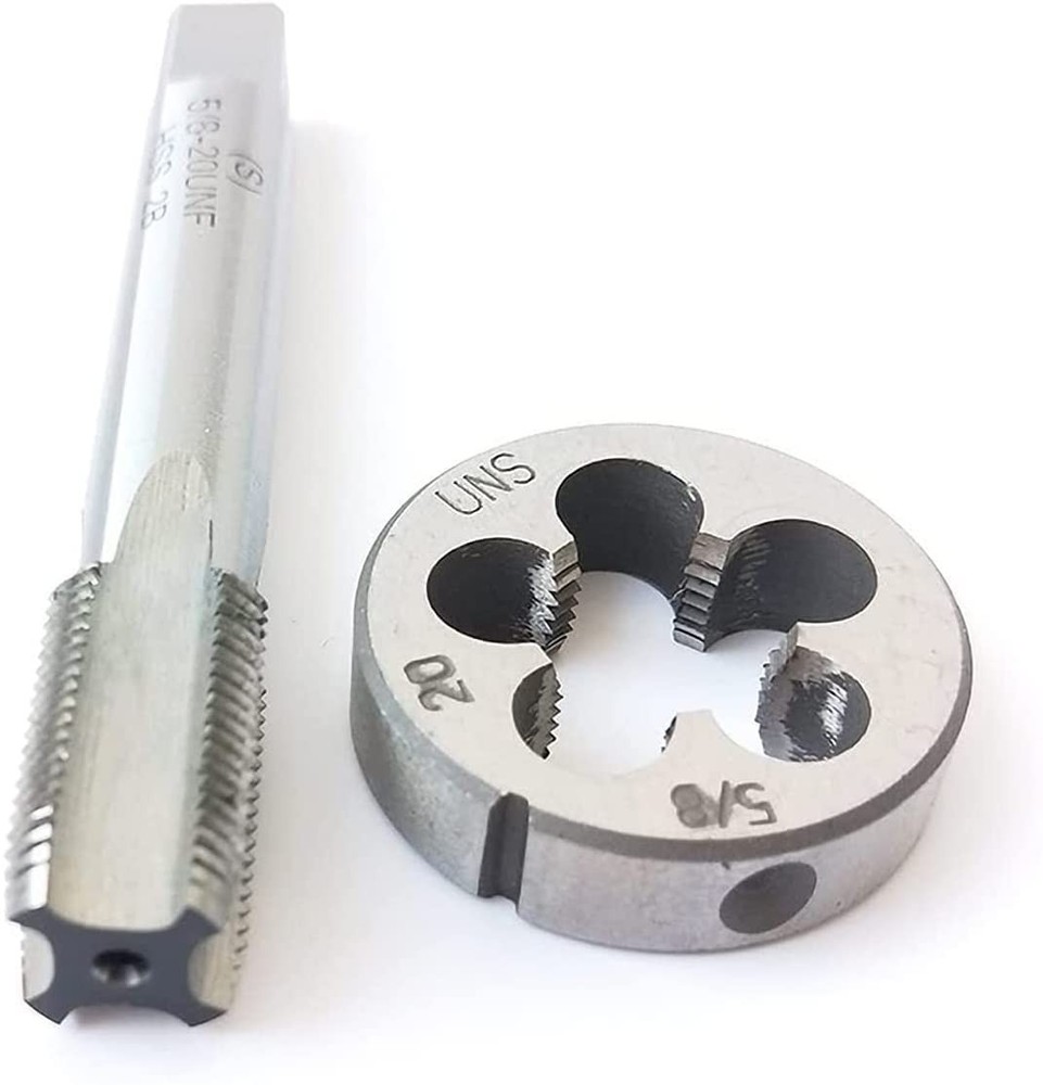 5/8&Prime;-20 UNS Tap and Die Set Right Hand Thread High-Speed Steel HSS Tool