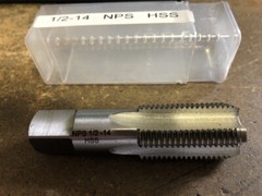 1/2-14 NPS HIGH SPEED STEEL PIPE TAP