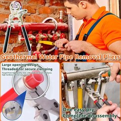 Geothermal Pipe Removal Pliers Water Separator Heating System Tool Strong Grip