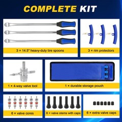 14.5&Prime; Tire Spoon Kit 26PCS Tire Changing Tool for Motorcycle Dirt Bike Lawn