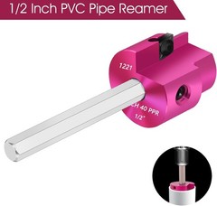 Aluminum 1/2-Inch PVC Pipe Reamer with Hex Shaft &ndash; Perfect for Schedule 40 Pipes
