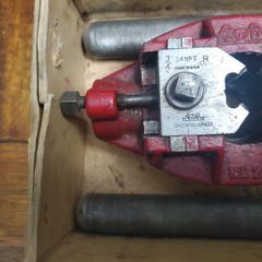 Vintage GTD Pipe Threading Tool Set In Original Box 3/8&Prime; 1/2&Prime; 3/4&Prime; 1&Prime; 1-1/4&Prime;&hellip;