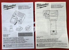 Milwaukee Tools M18 Brushless Threaded Rod Cutter #2872-21 Batt Charger & Jaws