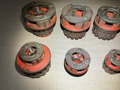 Ridgid 12R manual pipe threader Set 1/4-2&Prime; NPT & 00R with Ratchets 10 pieces ￼