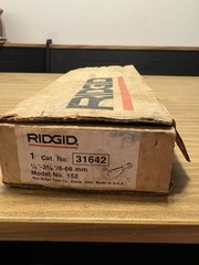 RIDGID 152 Tubing Pipe Cutter 1/4&rdquo;&ndash;2-5/8&rdquo; Cat No. 31642 w/ Box & Manuals USA