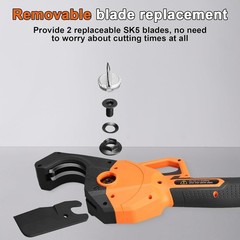 18V Electric PVC Pipe Cutter w/ 2 Batteries & SK5 Teflon Blades, 1-1/2&Prime; Max