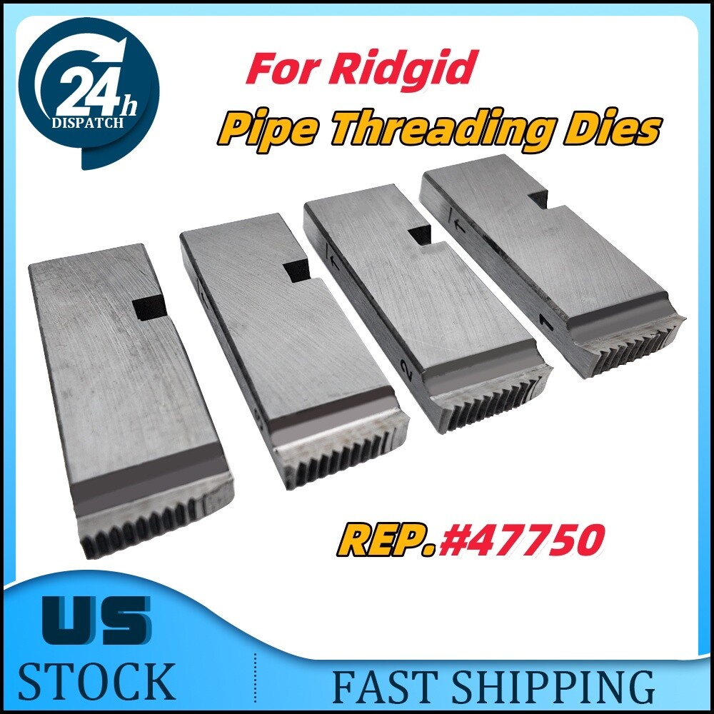 1in-2in Alloy Steel Pipe Threading Dies NPT #47750 For Ridgid 811A and 815A US