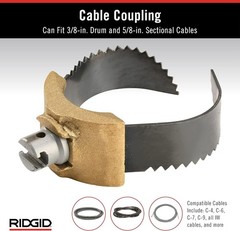 Heavy-Duty 3-Inch &lsquo;C&rsquo; Cutter for Effective Drain Cleaning &ndash; Fits Multiple Cables