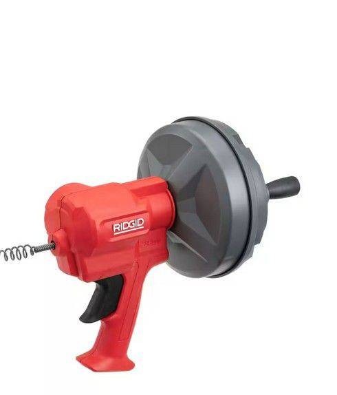Ridgid EZ SPIN Self Feed Drain Cleaning 1/4 in. x 25 ft. cable Snake Hand Power