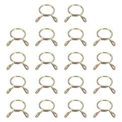 Fuel Line Hose Clips, 18Pcs 13mm Zinc Plated 65Mn Steel Tubing Spring Clamps