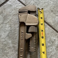Ampco W-212 Non Sparking Aluminum Bronze Adjustable 14&Prime; Pipe Wrench SPARK PROOF