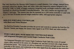 RS TECHNICAL SERVICES INC RED-EYE SIX SHOOTER pipe INSPECTION CAMERA
