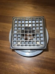 Kohler 9136-BL Square Design Tile-in Shower Drain, Matte Black
