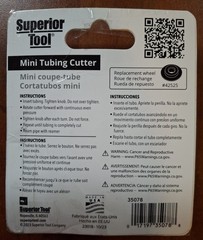Superior Tool 7/8 in. Mini Tube Cutter Black/Gray 35078