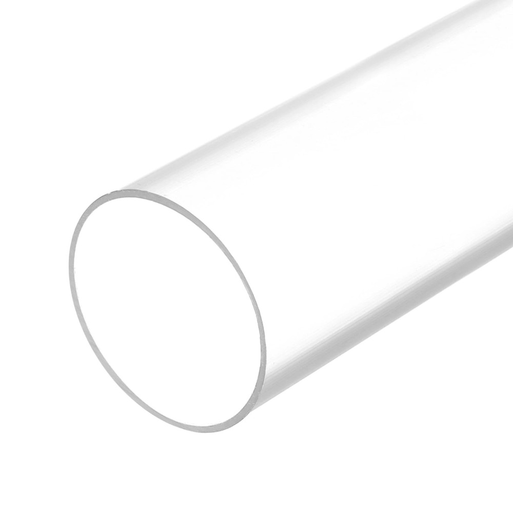 MECCANIXITY 2.1 Inch Clear PVC Rigid Pipe 54mm ID 63mm OD x 63mm,