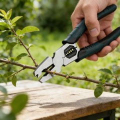 Heavy-Duty 9-in-1 Cutting Pliers with Wire Cutter, Stripper, Crimper & Nail Pull