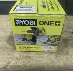 Ryobi 35ft Cordless Drain Auger LED Light, Auto Feed/retract, Cable Lock