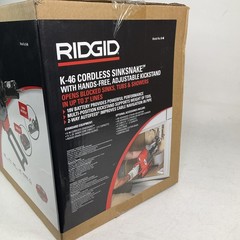 NEW Ridgid K-46 Cordless Sinksnake Kit With 18V Lithium Ion Battery And Charger