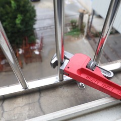 10in Cast Iron Straight Pipe Wrench Heavy Duty Adjustable Spanner Dipped Handle