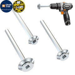 TVIOX Pipe Reamer Tool Set, 3Pcs PVC for Removing SCH