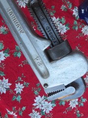 MCC 24&Prime; Aluminum Pipe Wrench PW-DA600 Jaw Size 600mm Forged Handle Japan