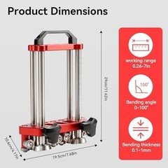 Sheet Metal Roller Bender 2 Station 0-100&deg; for Roofing Fabrication 7in