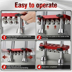 Dual-Axis Sheet Metal Roller Bender, 0-100&deg; Adjustable, 7In Working Length, 0.2-