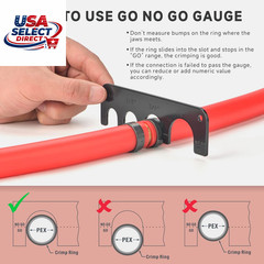 Icrimp PEX Pipe Crimping Tool Kit with Cutter & Gauge &ndash; Portable