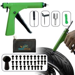 GRAND PITSTOP Tubeless Tire Gun Puncture Repair Kit with Mushroom Plug for T&hellip;