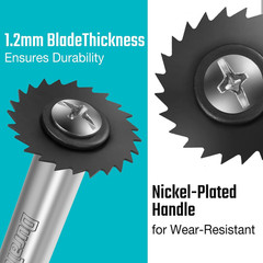 inside Pipe Cutter with 2 Replaced Blades | for PVC and Plastic Pipe