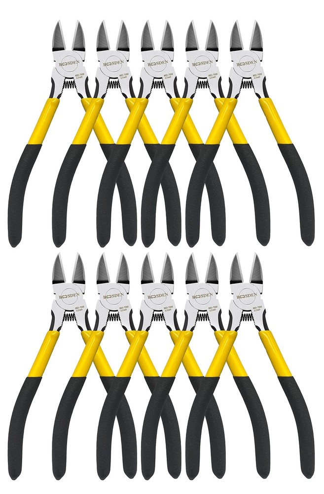 Wire Cutters 10 Pack, 6.5 inch, BOOSDEN Flush Cutters, Spring Loaded Cutting &hellip;