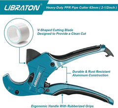Libraton PVC Pipe Cutter, Up to 2-1/2&Prime;, Ratchet Cutter Heavy-Duty, Pex&hellip;