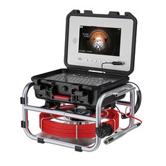 30M Sewer Pipe Inspection Camera Self-Leveling 512HZ Meter Counter 10inch DVR