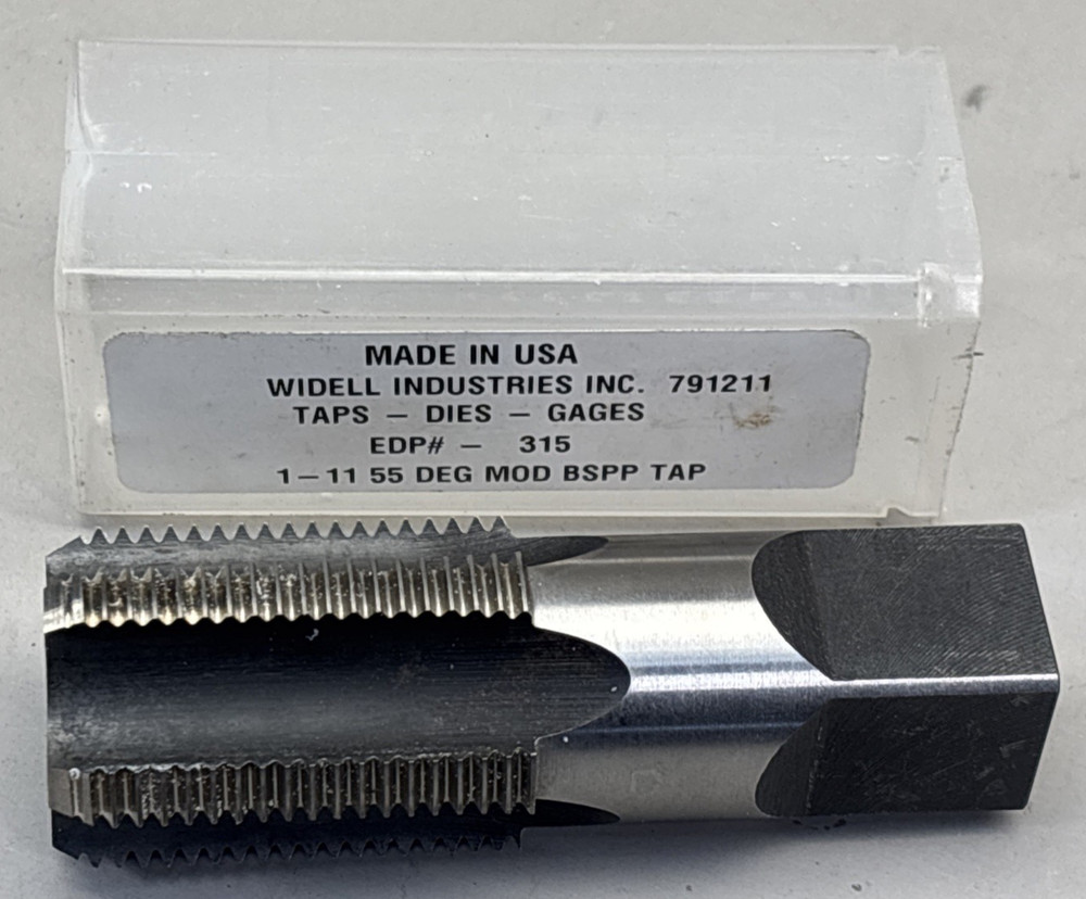 Widell Industries 791211 TAPS DIES GAGES, EDP#-315, 1-11 55 DEG Modified BSPP