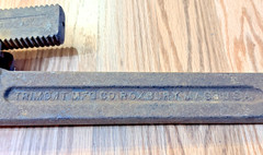 Vintage TRIMO Trimont 36&rdquo; Heavy Duty Pipe Wrench Industrial Forged Steel Tool