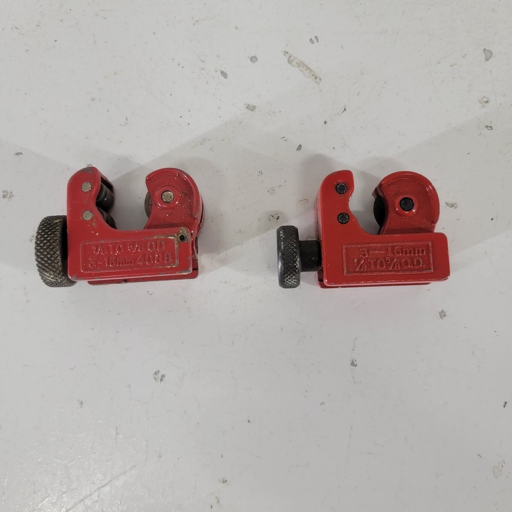 Mini Pipe Tubing Cutters 3&ndash;16mm 1/8&ndash;5/8 OD Lot of 2